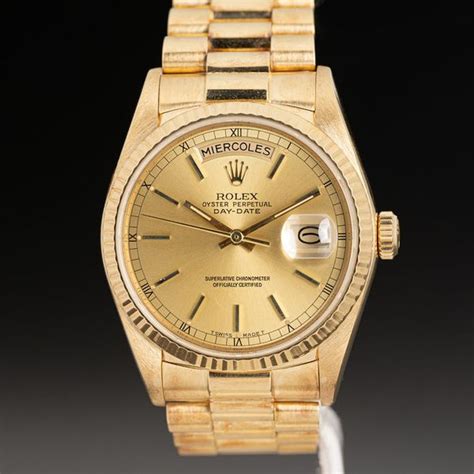 rolex day date spanish date wheel|Rolex 18038 for sale.